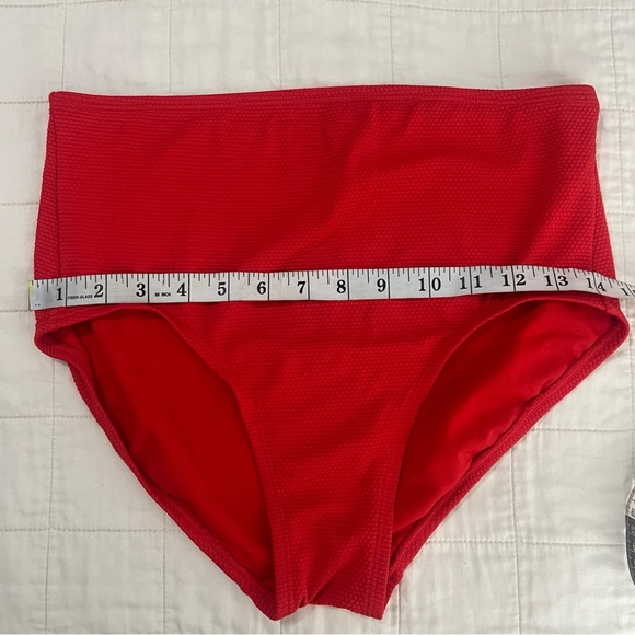 Kona Sol High-Waist Red Bikini Bottom Size Medium - Picture 5 of 7
